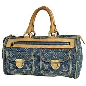 Louis Vuitton Neo Speedy Boston Bag Denim Canvas